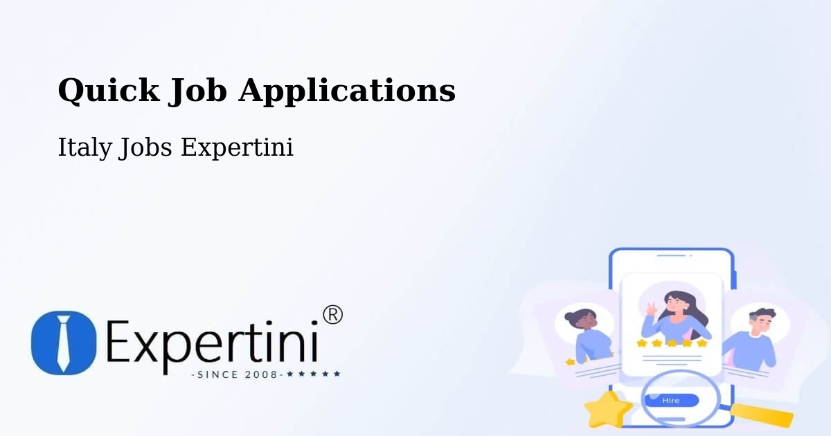 Quick Apply Feature – Vajont - Italy Jobs Expertini