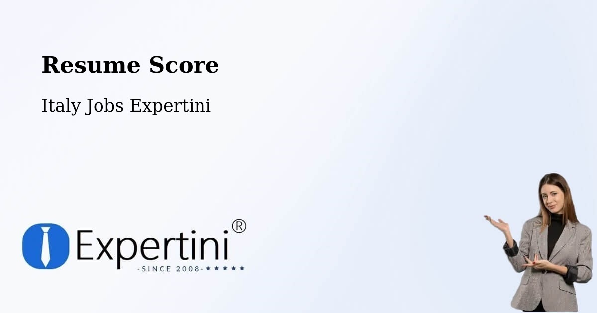 Resume Score & Job Description Match Tool – Vajont - Italy Jobs Expertini